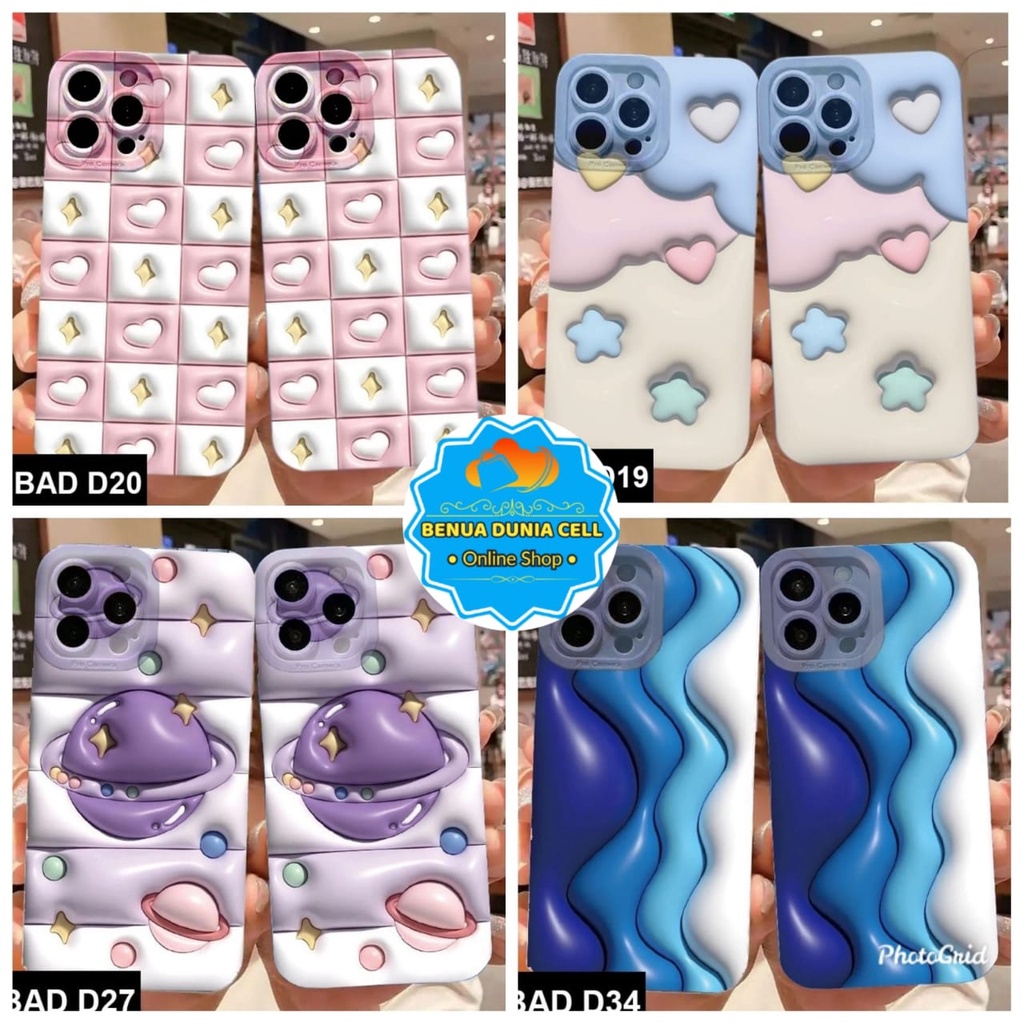 OPPO A58 SOFTCASE MOTIF AKSEN 3D OPPO A58 NEW - BDC