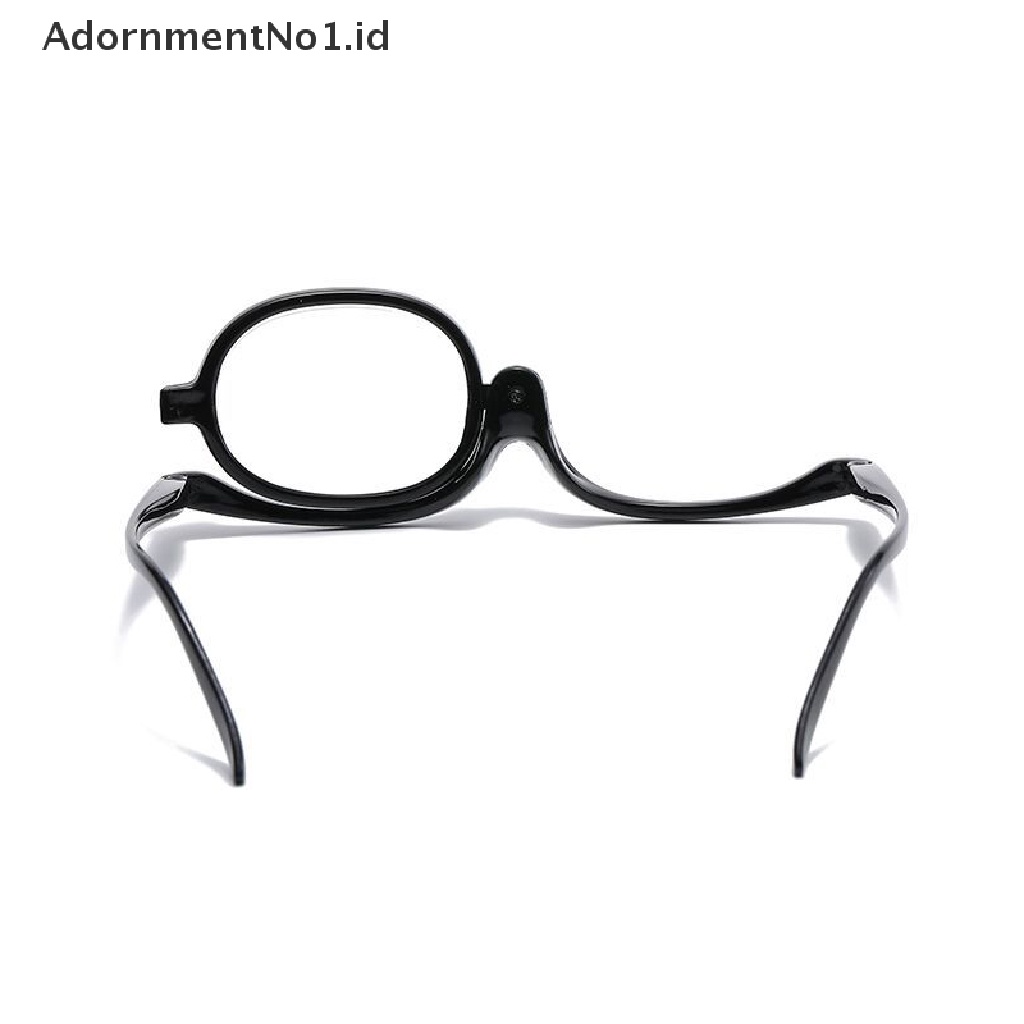 [AdornmentNo1] Kacamata Baca Makeup Pembesar Flip Down Cosmetic Readers Kacamata Monocle Rotag Lipat Presbyopia Glasses Magnifier [ID]