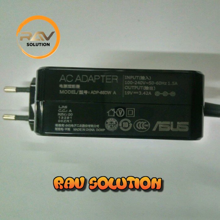 Adaptor Charger Original Asus X302 X302UJ X302UV X302LA 19V-3.42A 65W - SET A