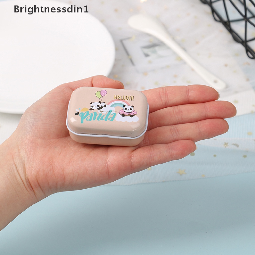 [Brightnessdin1] Kotak Kaleng Mini Sealed Jar Packing Perhiasan Permen Kaleng Penyimpanan Kecil Koin Gift Box Butik