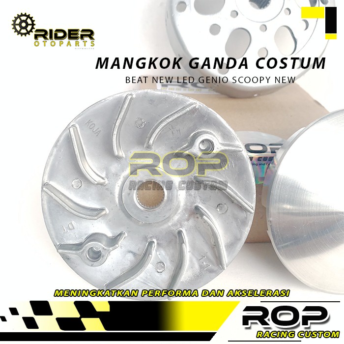 Upgrade Cvt Rumah Roller Racing Set Mangkok Ganda Genio KOJ Beat K1A Scoopy New