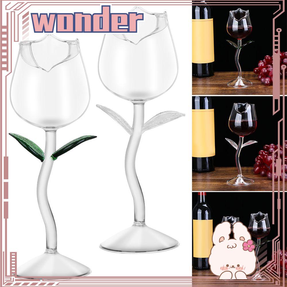 Wonder Red Wine Glass Goblet Dekorasi Pernikahan Untuk Pesta Dekorasi Rumah Bentuk Bunga Mawar