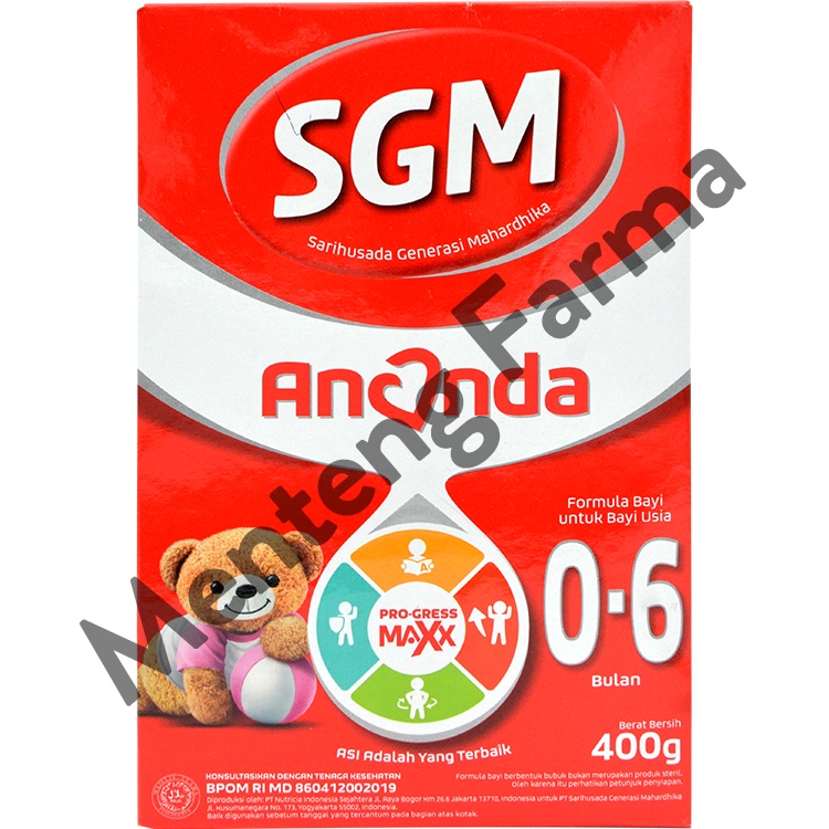 SGM Ananda 1 (0 - 6 Bulan) Formula Bayi Bubuk 400 Gram