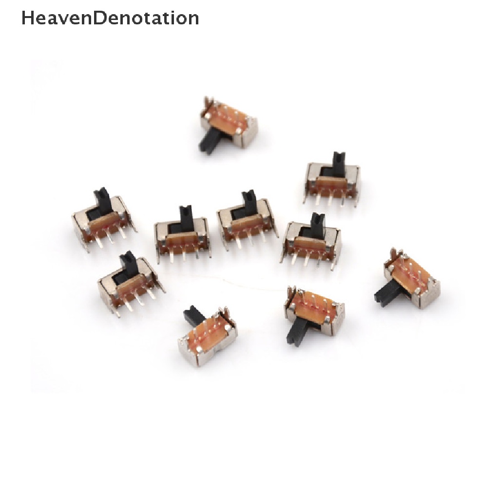 [HeavenDenotation] 10pcs/set SK12D07 Saklar Slide Sudut Kanan Power Switch 3P SPDT 2mm Pitch 10pcs HDV