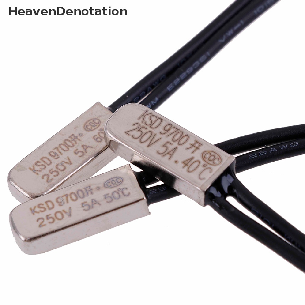 [HeavenDenotation] 5pcs KSD9700 Derajat Celcius Thermostat Control Temperature Switch 5A 250V HDV