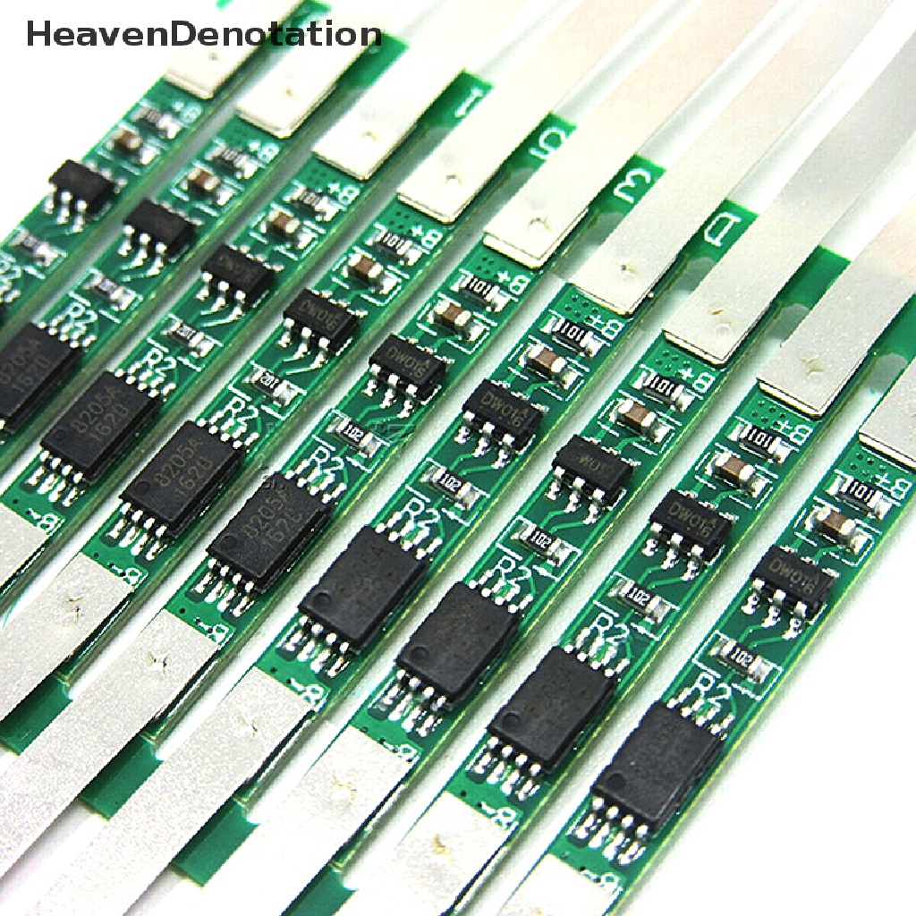 [HeavenDenotation] 10pcs 2A BMS Papan Perlindungan Untuk 1S 3.7V 18650 Li-ion lithium cell kit HDV