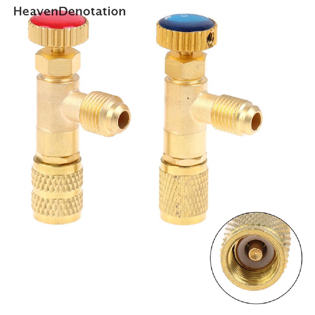 [HeavenDenotation] Safety valve Perbaikan Ac R410A R22 1per4 &quot;5Per16&quot; Safety Adapter HDV