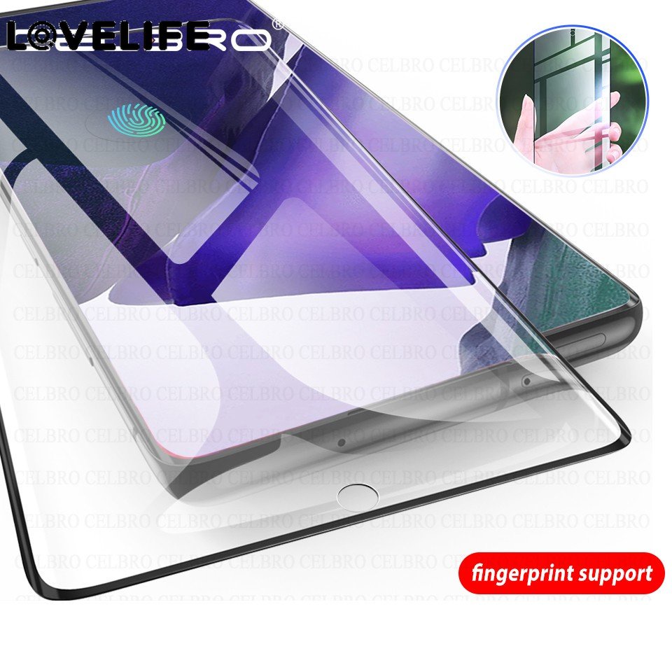 Hot Sale/2Pcs Tempered Glass Pelindung Layar Untuk Samsung Galaxy Note20Ultra/HD Pelindung Melengkung Cakupan Layar Penuh Film Pelindung