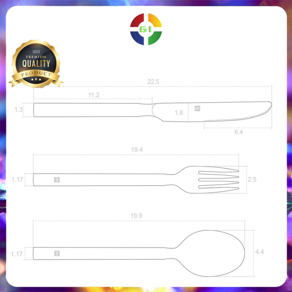 Perlengkapan Makan Sendok Garpu Pisau Cutlery Set Stainless