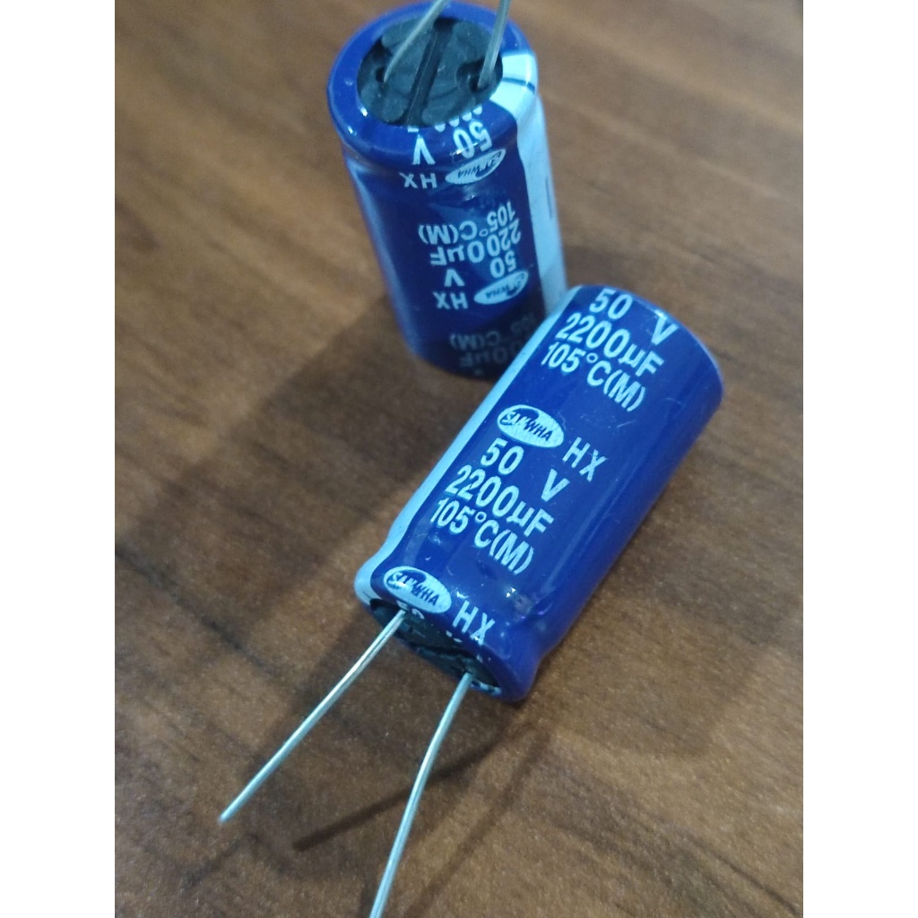 Kapasitor Capacitor ELCO 2200uf 50v / 2200 uf 50 v / 2200uf/50v Elko 2200uF 50V (harga per 1pcs)