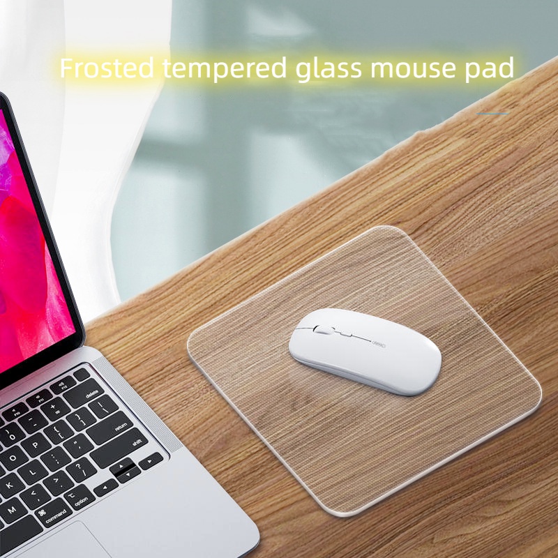 Frosted Tempered Glass Mouse Pad Gaming Glass FPS Player Kompetisi Didedikasikan Mouse Pad Transparan