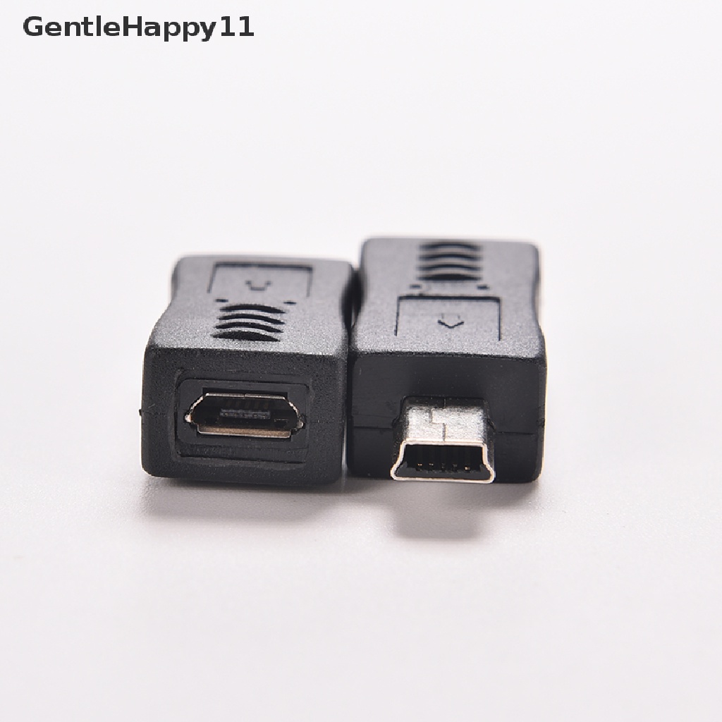 Gentlehappy New Micro USB Female to Mini USB Male Adapter Charger Converter Adaptor id