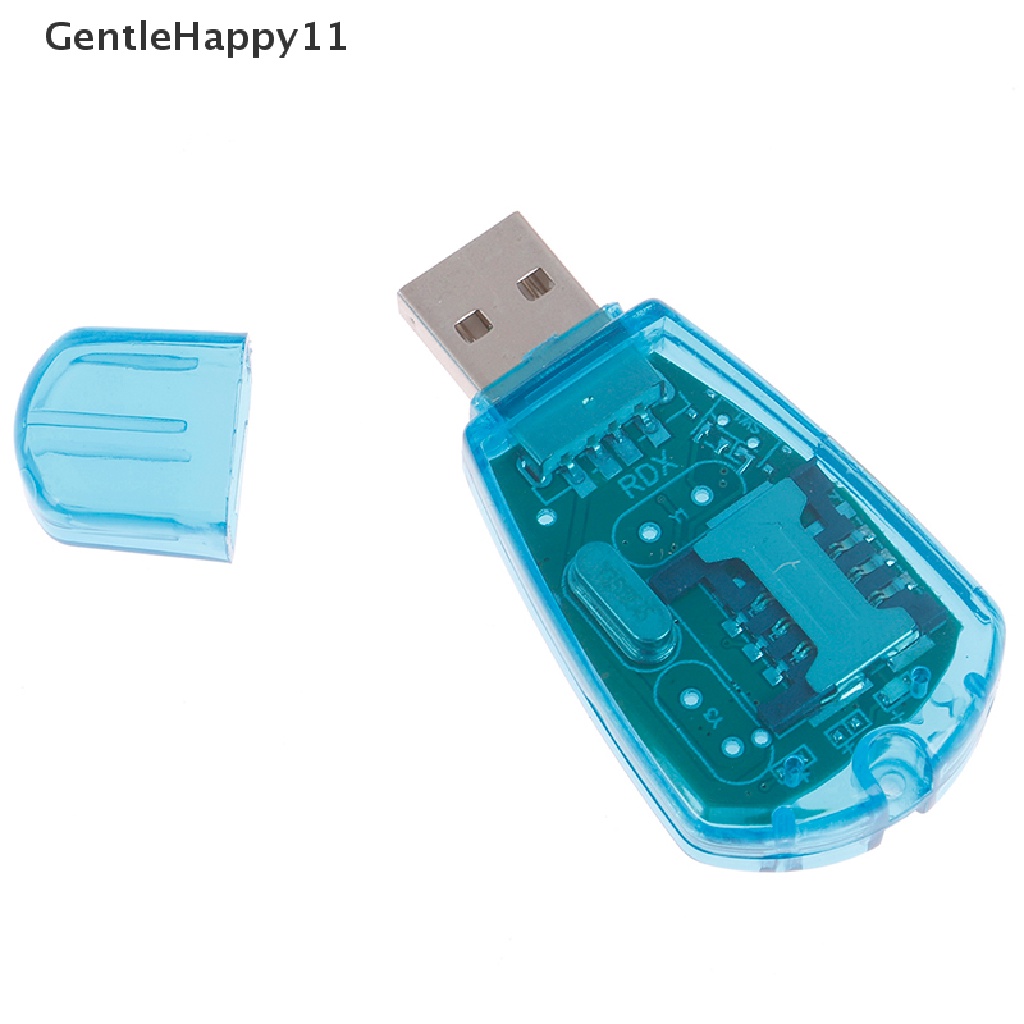 Gentlehappy USB SIM Card Reader Copy/Cloner Kit SIM Card Reader GSM CDMA SMS Cadangan+CD id