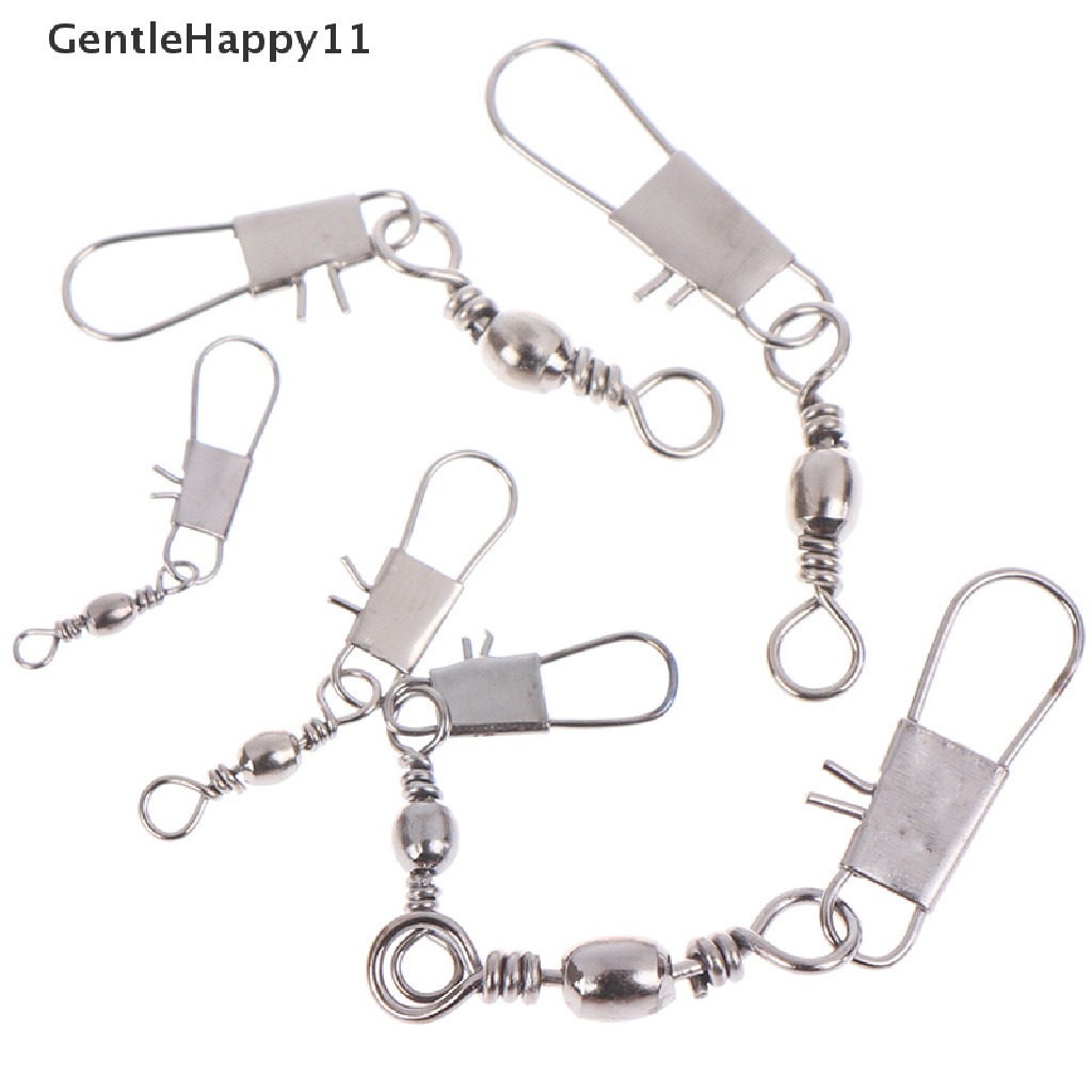 Gentlehappy Barrel swivels rings Konektor Pancing Dengan interlock fishing lure id