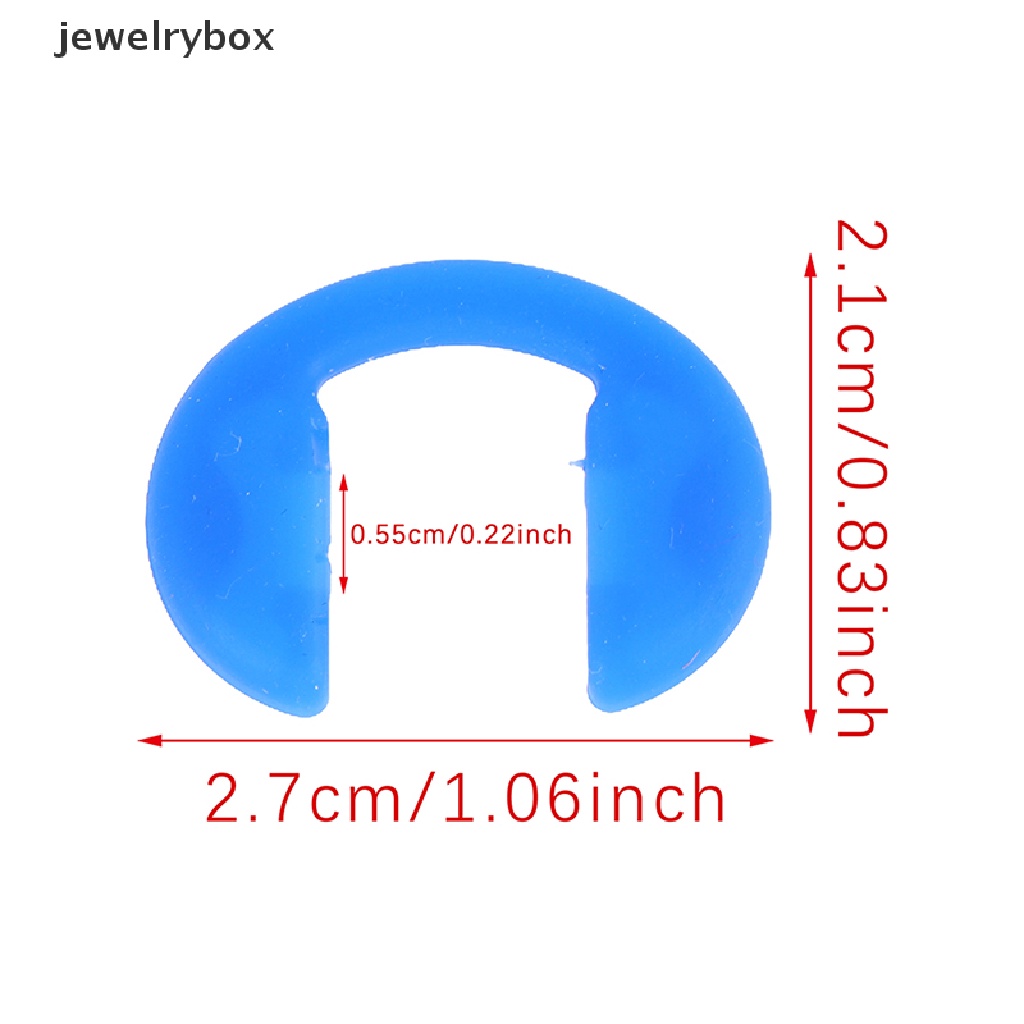 [jewelrybox] 1pc Bentuk U Silikon Anti-Slip Tongkat Di Hidung Pad Pad Kacamata Sunglasses Boutique