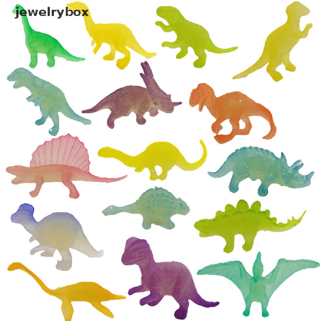 [jewelrybox] Mainan Dinosaurus Mini Luminous Dinosaur Toy Glow In Dark Angka Mainan Pesta Dinosaurus Butik