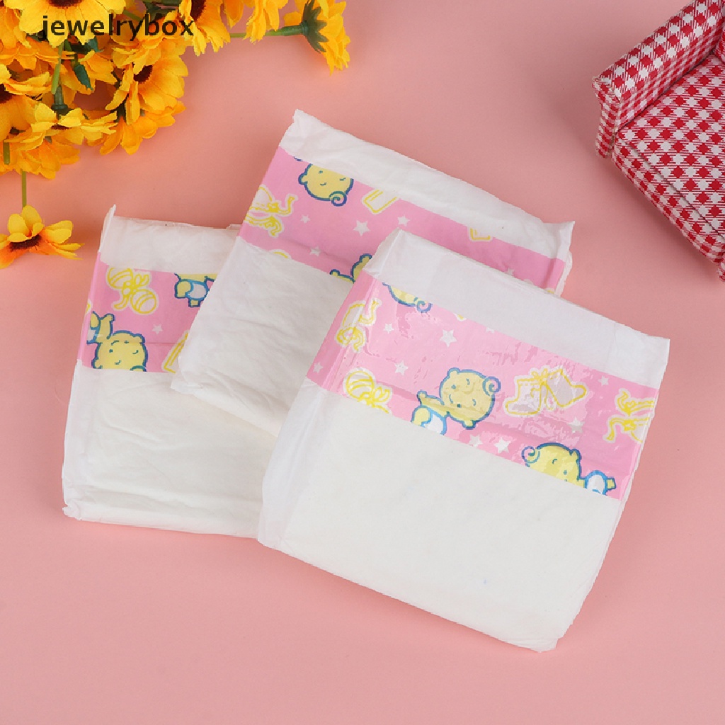 [jewelrybox] 3pcs Popok Celana Memakai Untuk Boneka Aksesori Hadiah Bayi Lahir Aksesoris Mainan Anak Butik