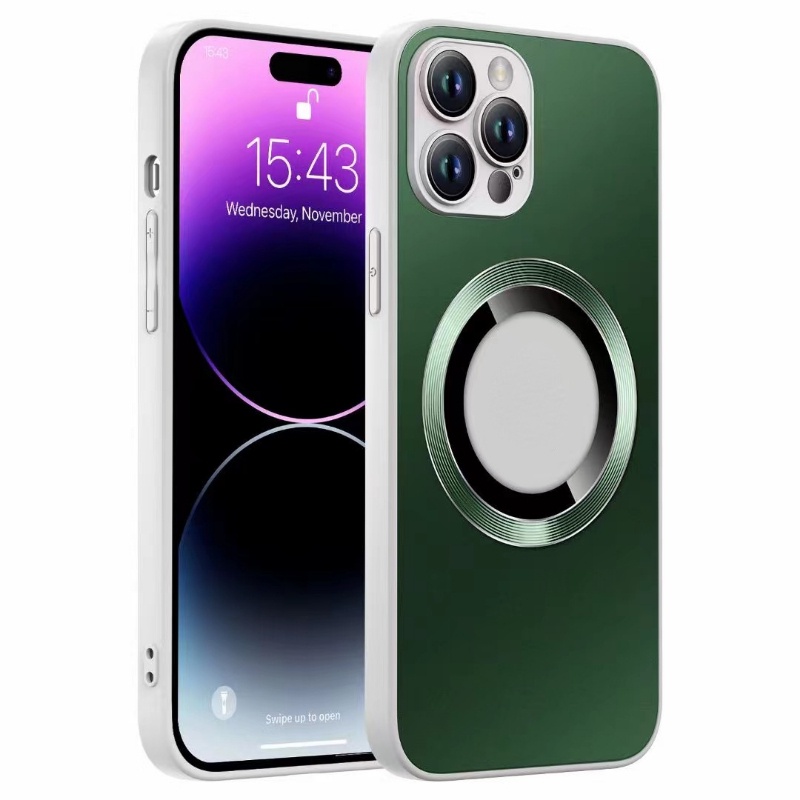 IPHONE High End AG Hollow Magnetic Suction Cover Pelindung Cocok Untuk Iphone14 13 12 11 Pro Max Cakupan Penuh Lensa Film Bisnis Gaya Case