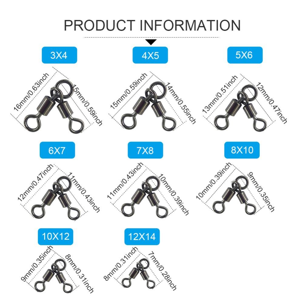 Troli Joint Segitiga Agustina Air Tawar Air Asin Putar 3arah Pancing Crossline Bearing Swivel Fishing Tackle Rotasi360Konektor Pancing Perahu Laut