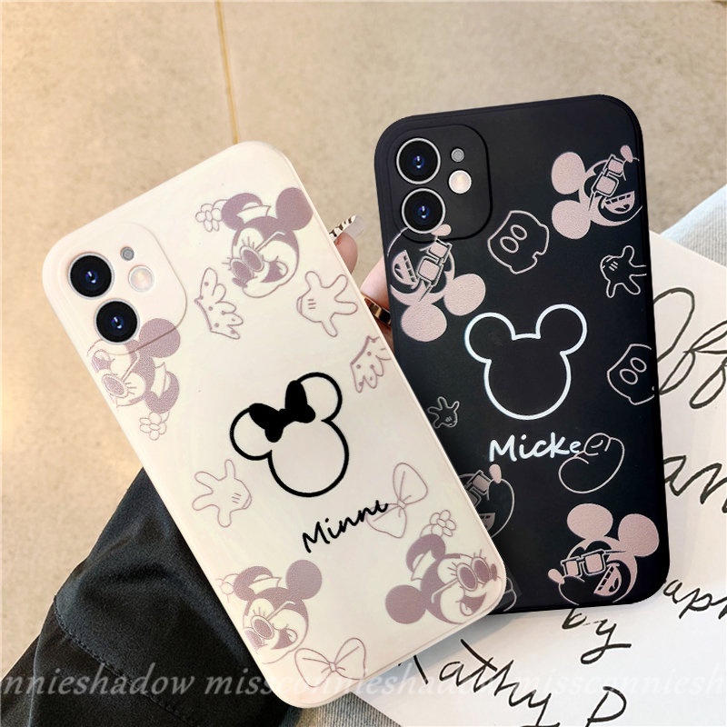 Infinix Hot10 12 11 9 Play Smart5 4 6 Plus Hot 10Lite 11s 20s 11 9 8 12 12i 20 10t 10s Note 11 12pro 12 G96 8 12 2023 Disney Fashion Mickey Minnie Cute Couple Soft TPU Cover Belakang