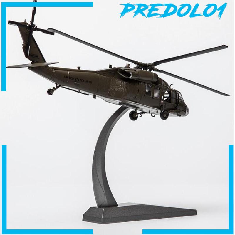 [Predolo1] Skala1per72 Pesawat Helikopter Diecast Model Aviation Airplane Koleksi