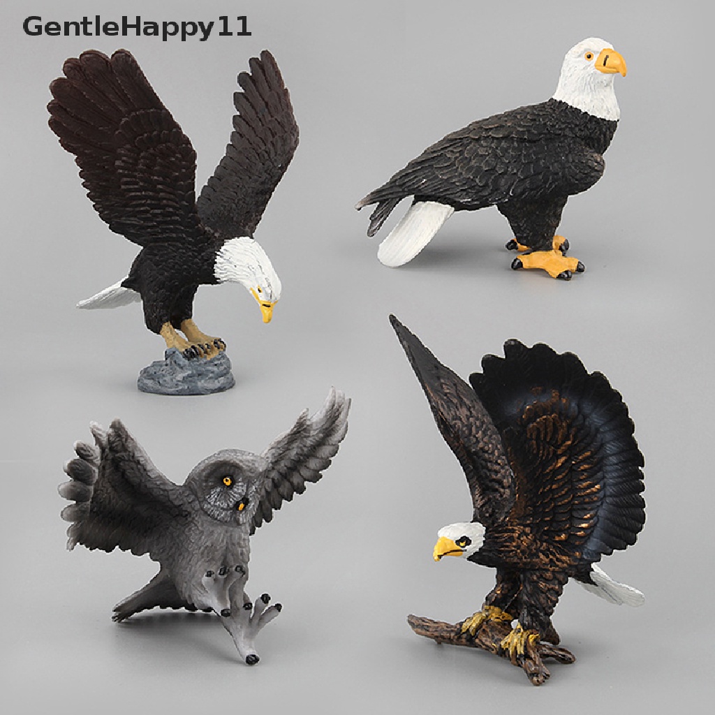 Gentlehappy Figurines Owl Eagle Action Figure Mainan Menyenangkan Hadiah Untuk Ornamen Pemandangan Anak-Anak id