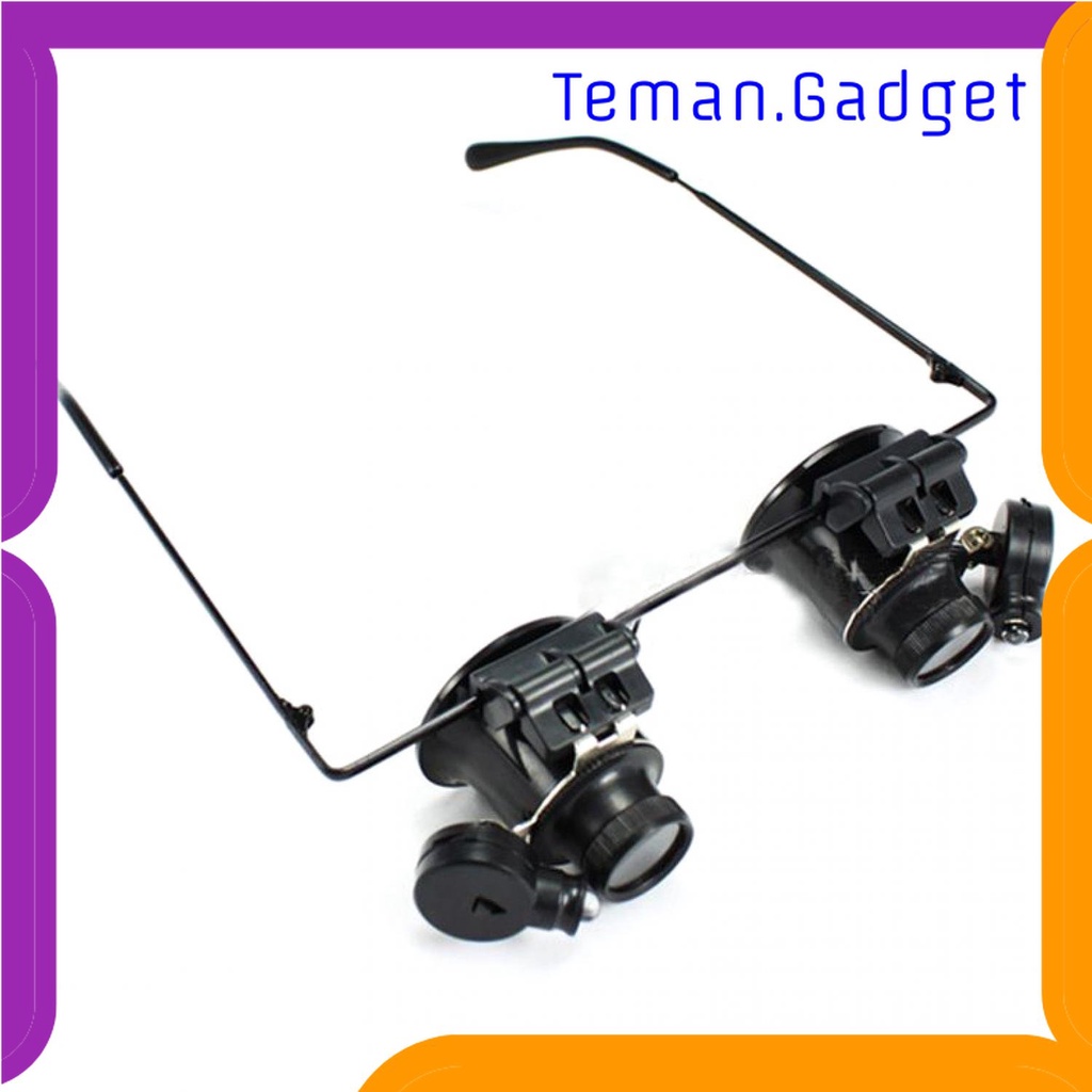 TG - ATK Gorelax Kacamata Pembesar Reparasi Jam Perhiasan 20x Magnifier - 9892A