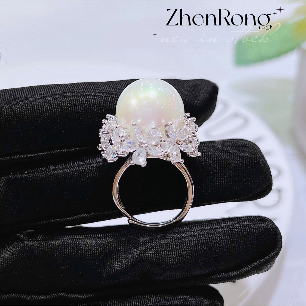 Goldkingdom Fashion Perhiasan Aksesoris Ready Stock Senyawa Perancis Batu Kuba Mutiara Set Aurora Mempesona Stud Anting Liontin Kalung Wanita