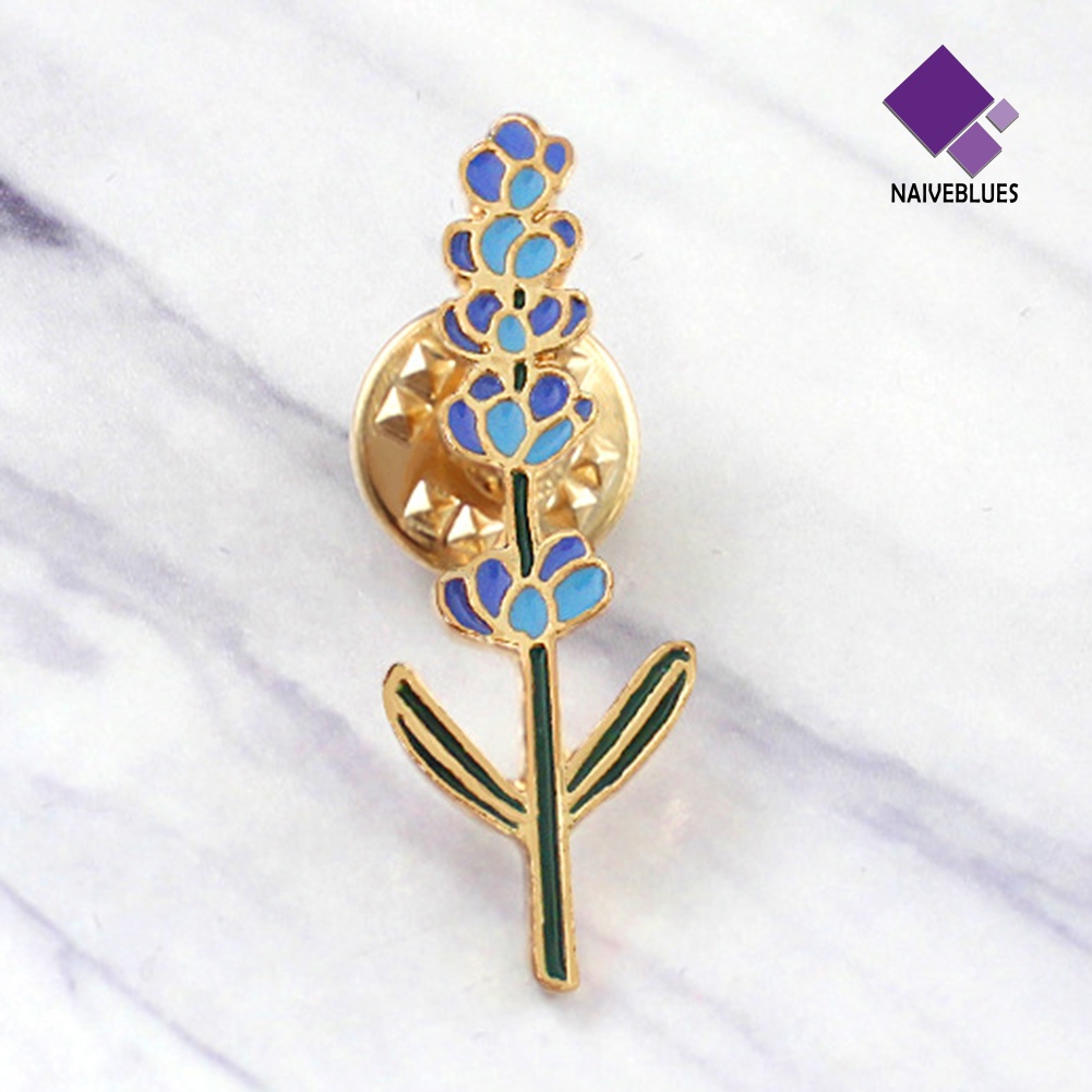 &lt; Naiveblues &gt; Lencana Pin Kancing Bunga Enamel Wanita Cantik Hari Valentine