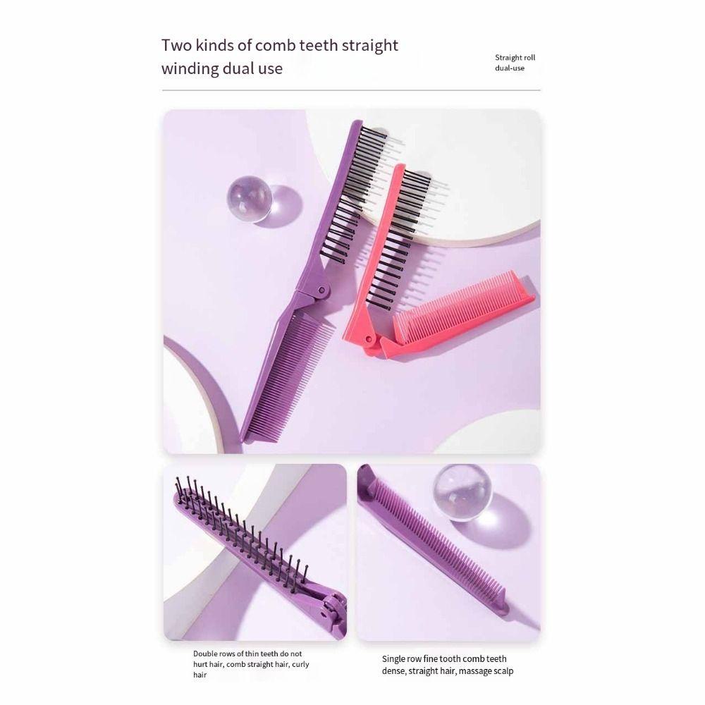 Sisir Rambut Lipat Agustina Aksesoris Travel Perawatan Rambut Sisir Barber Aksesoris Rambut Dual Use Hair Brush