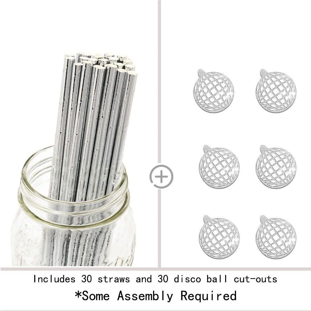 R-FLOWER 20pcs Sedotan Kertas Mini Minuman Dingin Sekali Pakai Dekorasi Pesta