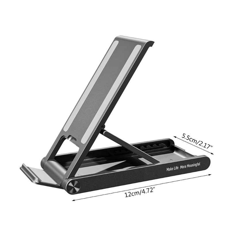 Cre Stand Hp Lipat Dapat Disesuaikan Penuh Foldable Desktop Phone Holder Cradles Dock Cocok Untuk Kebanyakan Smartphone