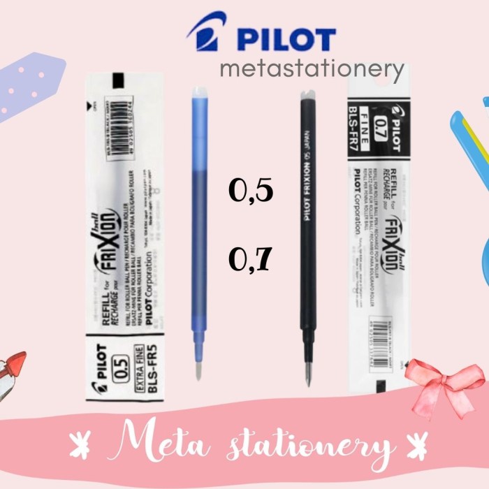 

Refill / isi ulang pulpen Frixion bisa hapus FR-5 - 0.5 - Biru