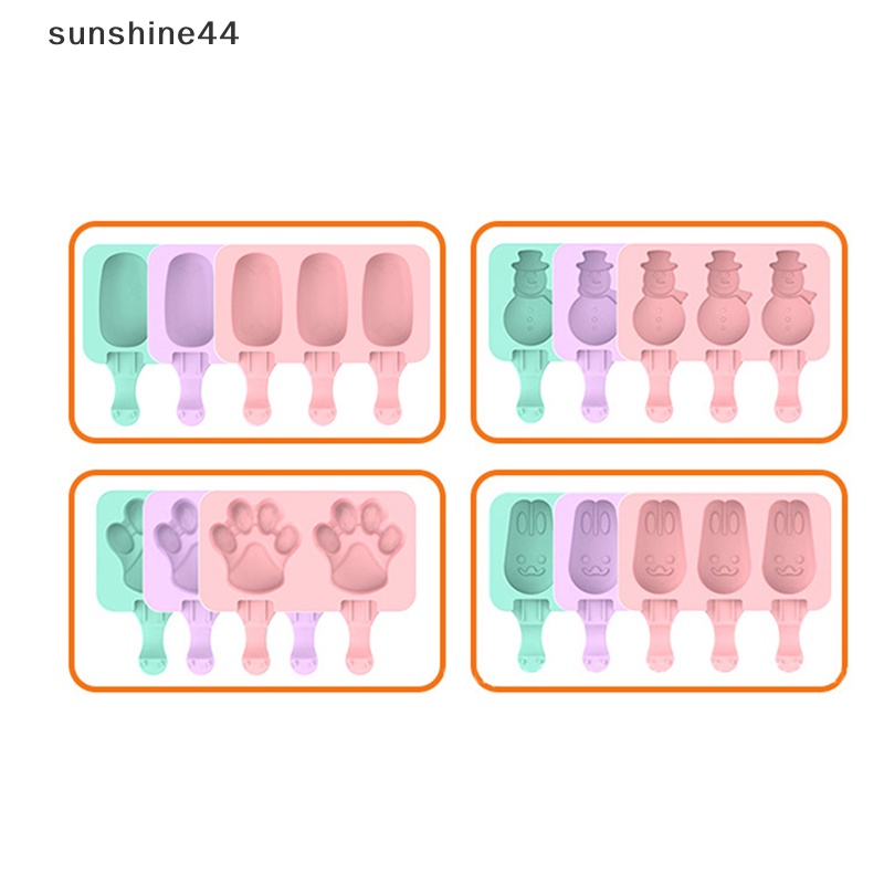 Sunshine Kartun Cetakan Es Krim Silikon Popsicle Molds Reusable Mould Summer Party Kids ID