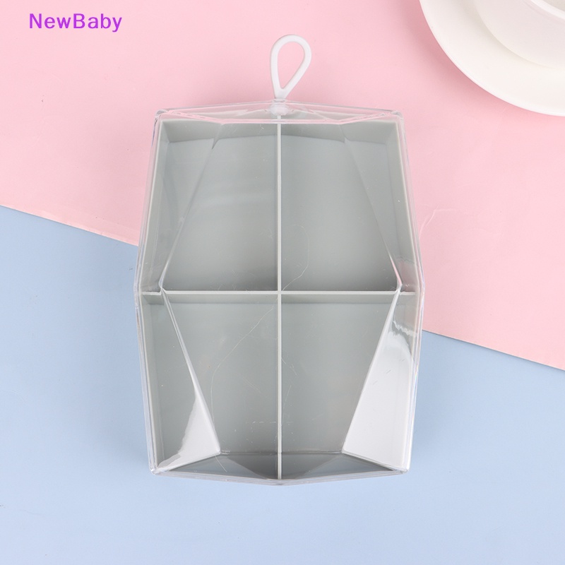 Newbaby 4grids Puff Drying Holder Box Kosmetik Puff Display Tempat Penyimpanan Makeup Tools ID