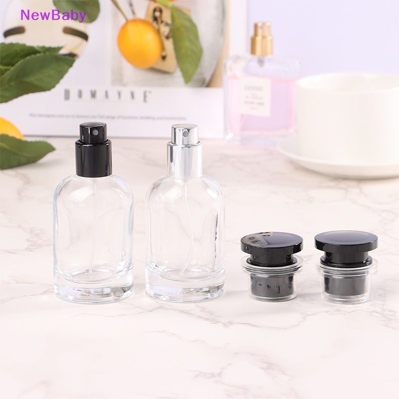 Newbaby 1Pc 30ml Travel Botol Misty Kosong Kaca Transparan ID