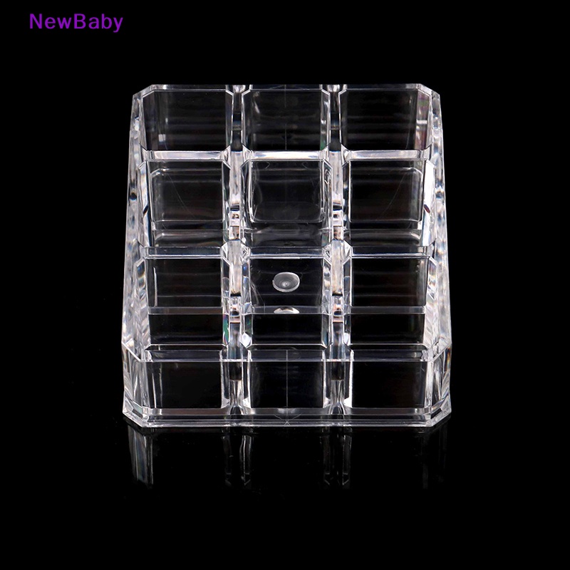 Newbaby Akrilik Bening 9tiup Bibir Display Organizer Kosmetik Makeup Case Storage ID