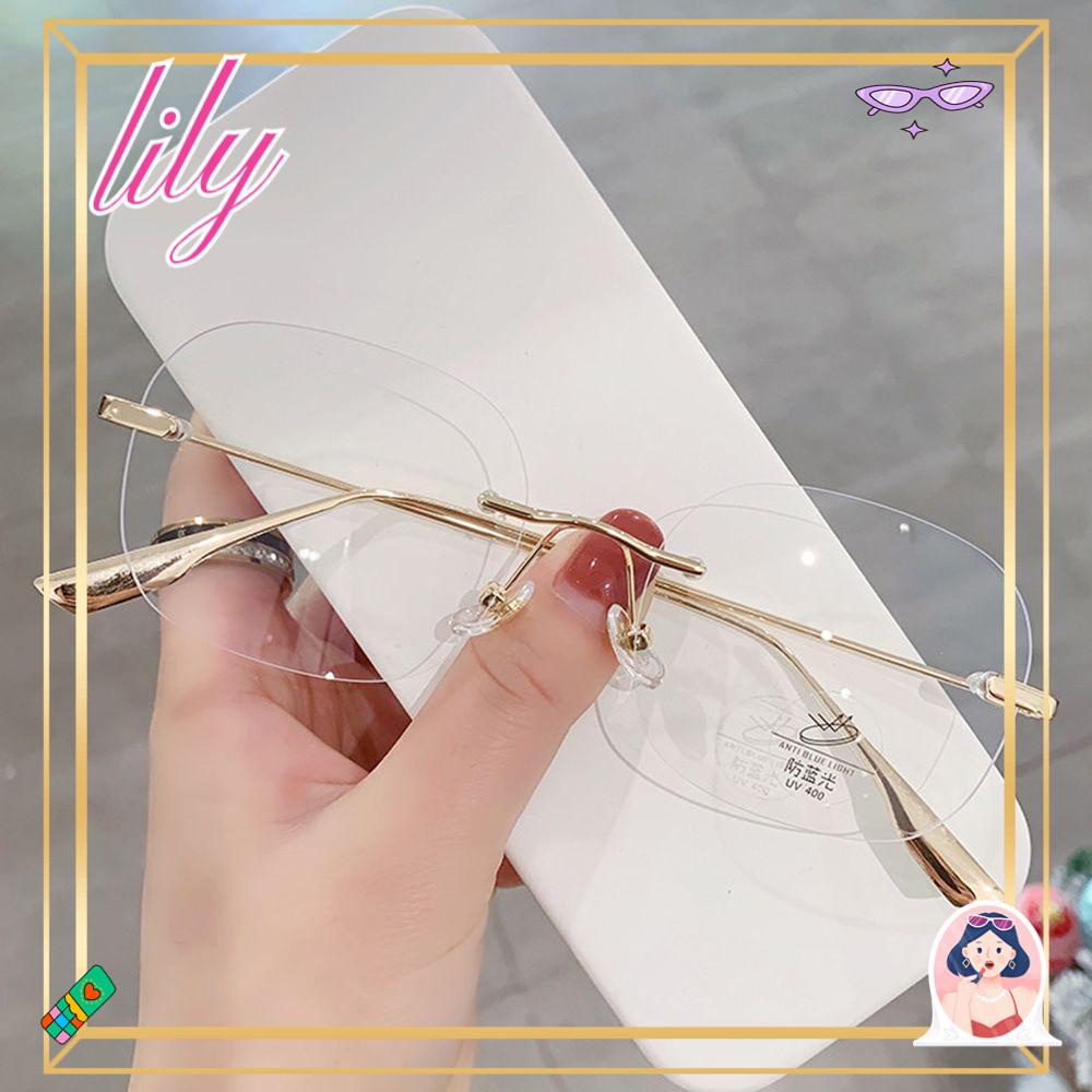 Lily Kacamata Anti-Cahaya Biru Mode Portabel Tahan Lama Ultra Ringan Bingkai