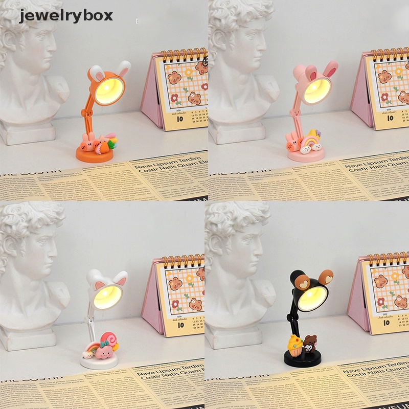 [jewelrybox] Lampu Lipat LED Mini Lampu Baca Suasana Lampu Malam Rumah Boneka Lampu Meja Butik