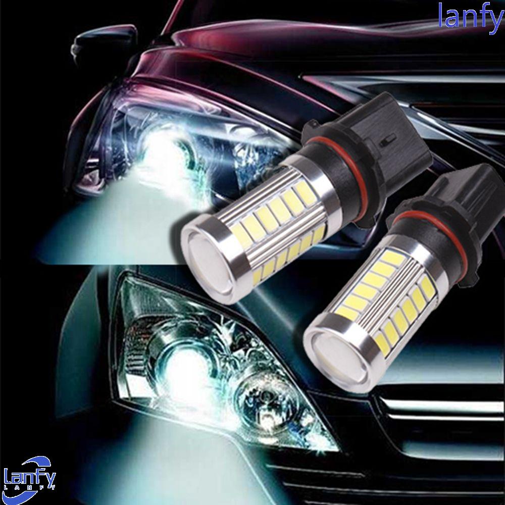 Lanfy 1pc Bohlam 33-led 12v P13W Super Terang Untuk Lampu Kabut / Drl / Rem Mobil Power