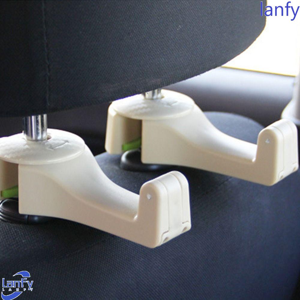 Lanfy Braket Kursi Mobil Two-in-one Multifungsi Organizer Foldble Clips Auto Decor Aksesoris Pengait Headrest Interior Mobil