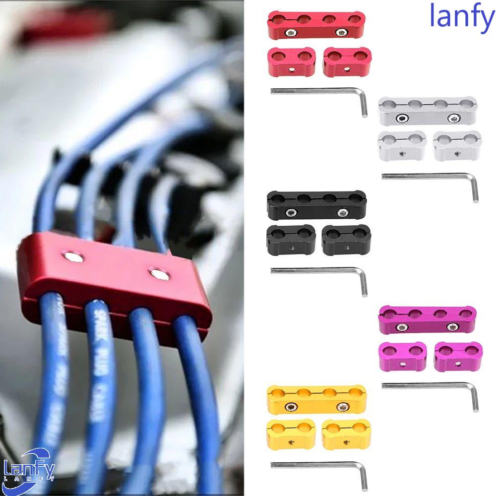 Lanfy Pemisah Kawat Busi Mesin Auto Replacement Parts Auto Dekorasi Klip Kabel Pengapian Dengan Kunci Pas Tahan Suhu Tinggi Sistem Pengapian Spark Plug Separator