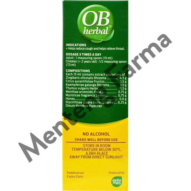 OB Herbal 100 mL - Obat Batuk Herbal