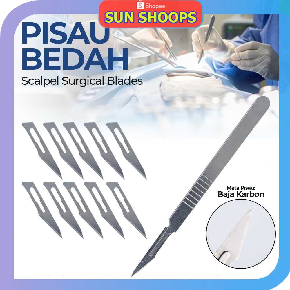 

SUN SHOOPS - Lavigne Pisau Bedah Scalpel Surgical Blades 10 PCS Number 11 - YY0174