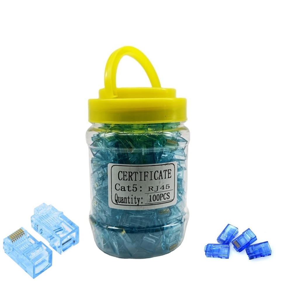 Inotrix RJ45-BIRU Konektor Lan RJ45 isi 100 Biru N