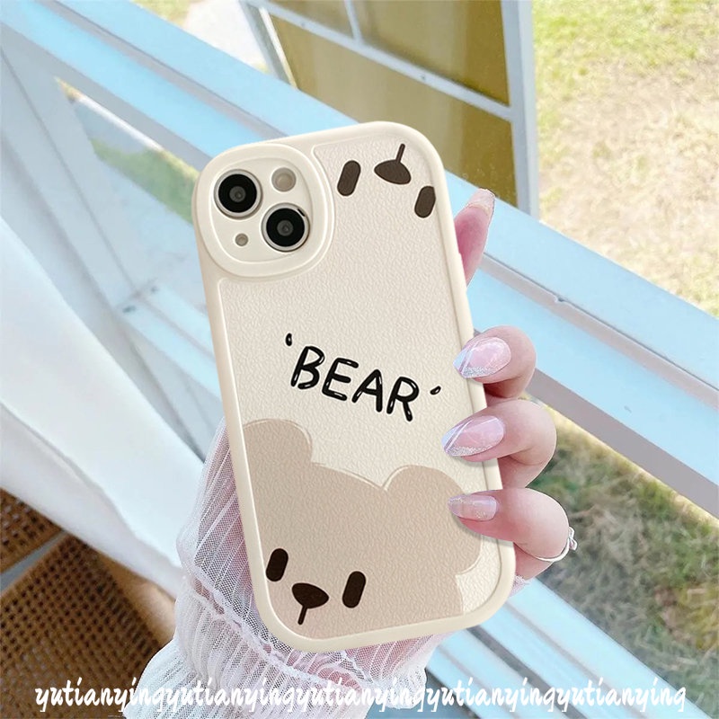 Soft Tpu Back Case For Infinix Hot 11s 11 10 10s 9 Play 10T Hot 10T 10 Lite 10s 11s 11 Note 8 For Infinix Smart 6 5 Cute Cartoon Bear Puppy Lens Protector Cover