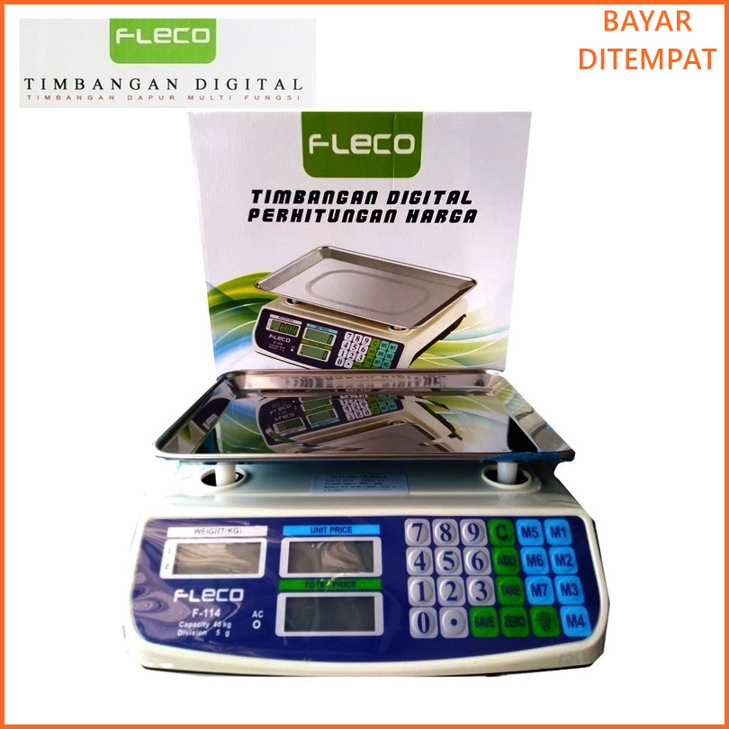Timbangan Digital Fleco F114 Kapasitas 30 Kg