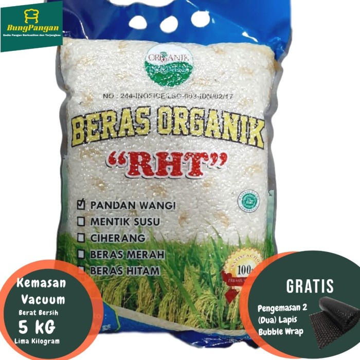 

Bisa COD 5Kg Beras Pandan / Mentik Wangi Organik Premium RHT Bersertifikat