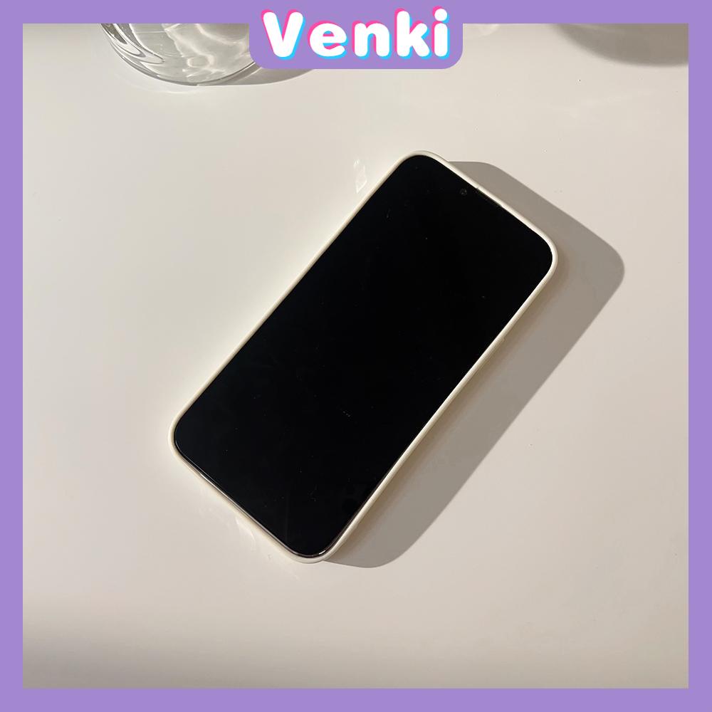 VENKI - For iPhone 11 iPhone Case White Glossy TPU Soft Case Shockproof Phase Cover Protection Simple Symbol Compatible with iPhone 14 13 Pro max 12 Pro Max xr xs max 7Plus 8Plus