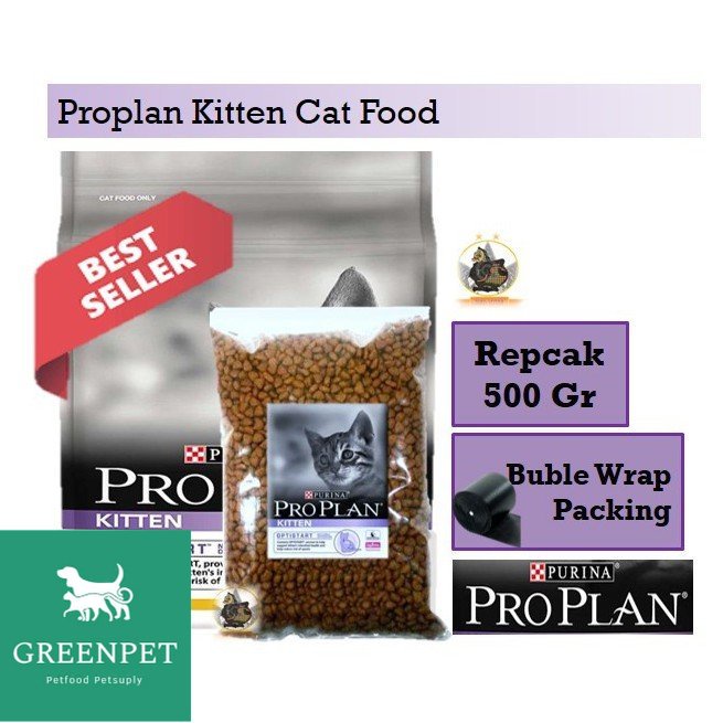 Green Petshop | Makanan Kucing PROPLAN KITTEN Kemasan 500 gr